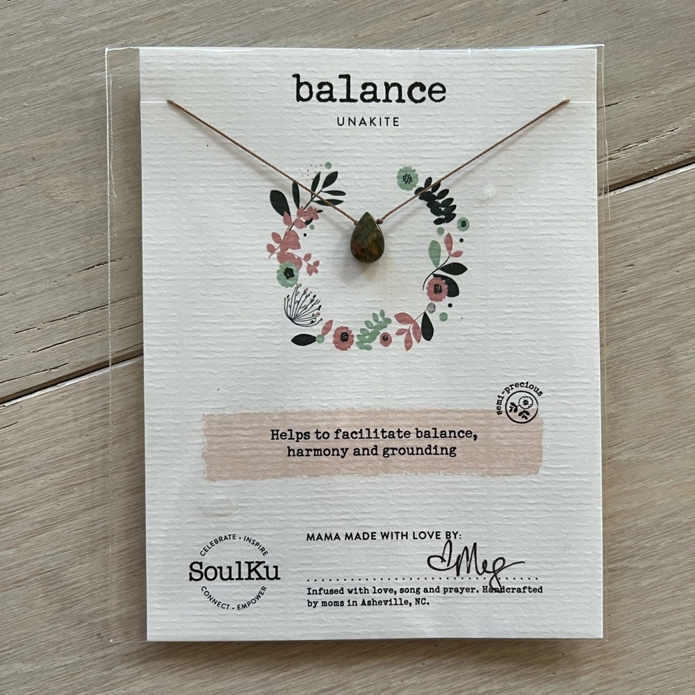 Unakite necklace NWT